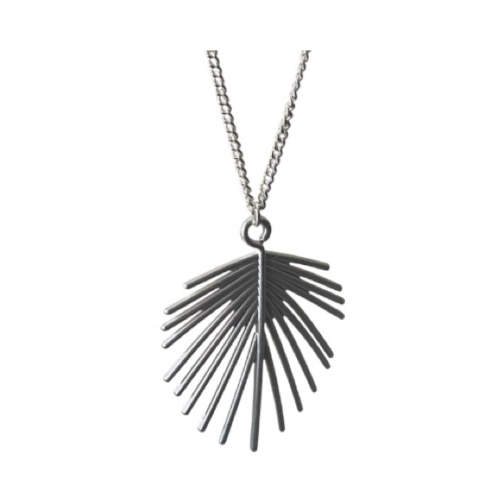 NWT-BOUTIQUE-LONG SILVER TONE NECKLACE